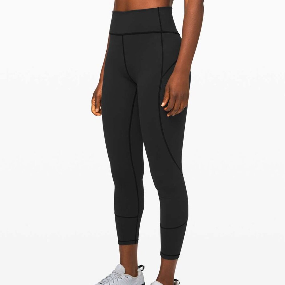 Lululemon In Movement Tight 25" Everlux - Black 12 LIKE NEW